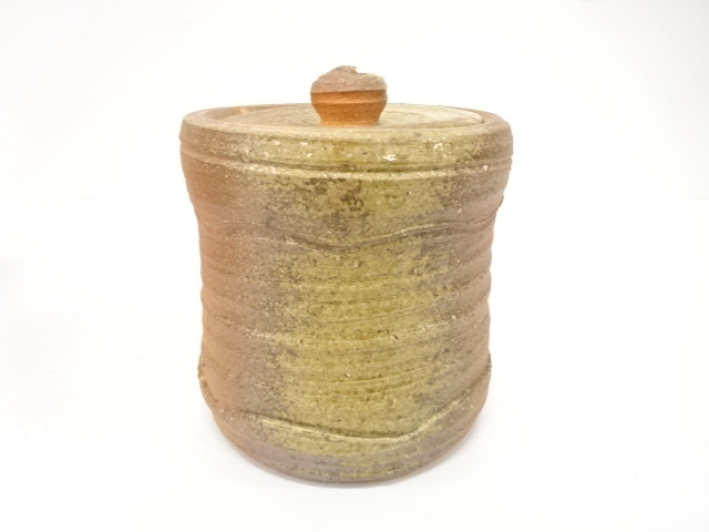  信楽焼　奥田英山造　水指